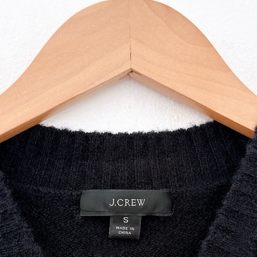 Fair Isle Sweater Puff Sleeve Crewneck Merino Wool Alpaca Preppy Small Cabincore - Picture 4 of 11